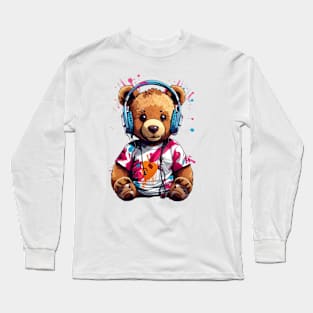 Music Teddy Bear Long Sleeve T-Shirt